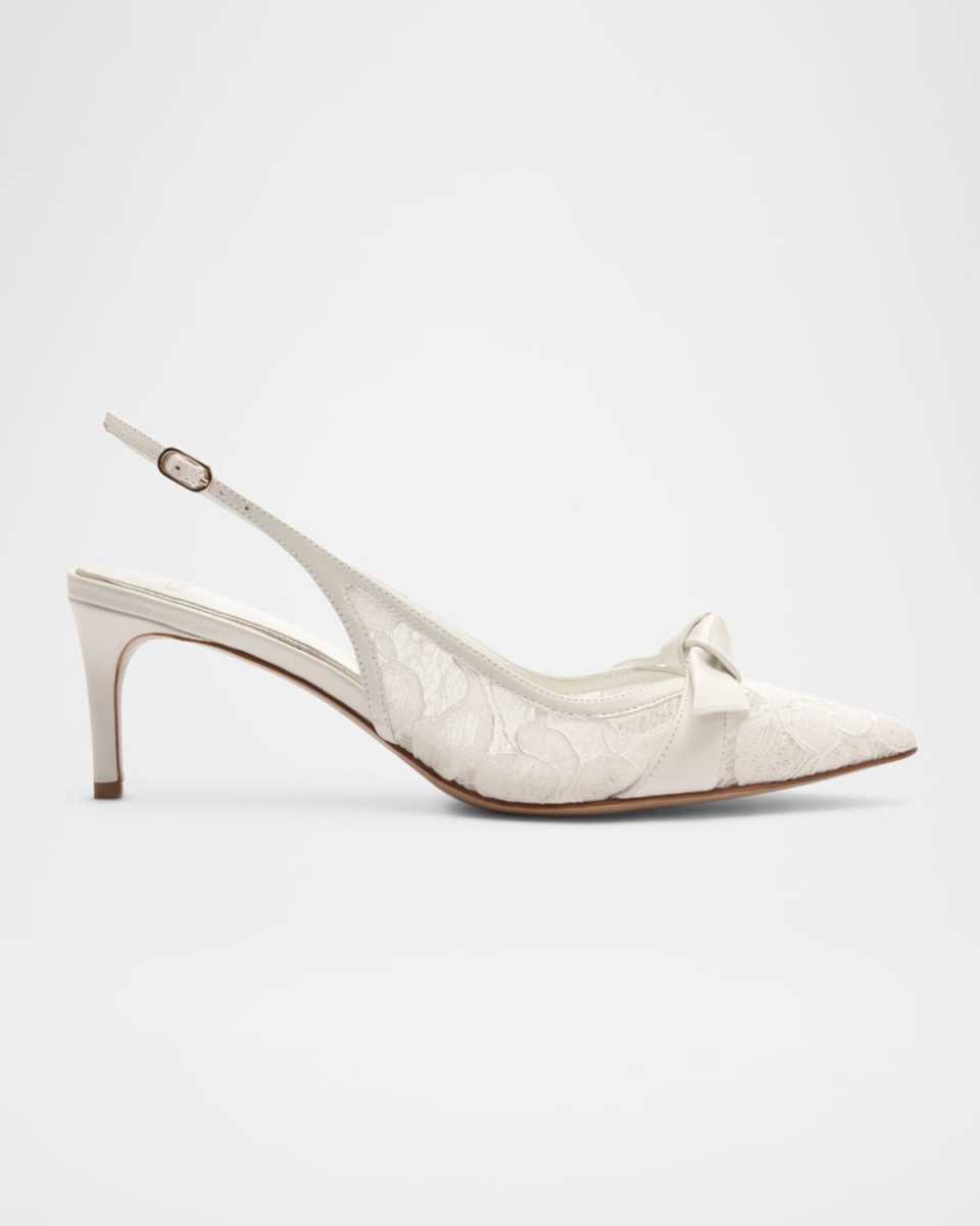Classic Clarita Lace Slingback Pumps